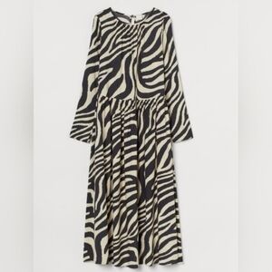 H&M ZEBRA DRESS SIZE MEDIUM